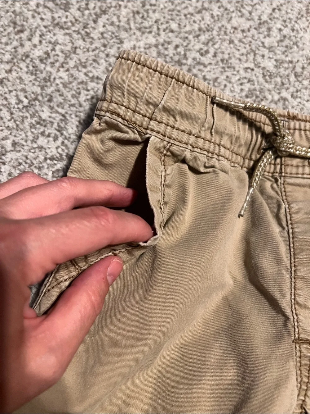 OshKosh B'gosh Tan Elastic Waist Cargo Joggers